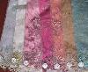 fancy beaded tulle ground textile stock