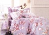 100% Cotton Peach Printed Bedding Sets ed Sheet Duvert cover 4pcs