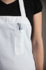 100% MJS spun polyester bib aprons with pockets