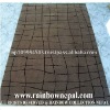 100% Wool Dark Brown Modern Floor Rug