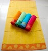 100% cotton beach towel with embroidery border