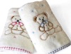 100% cotton embroidery terry face towel fabric