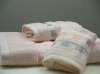 100% cotton high quality satin border hotel towel