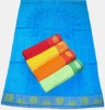 100% cotton high quality velour jacquard beach towel with printing/embroidery/lace