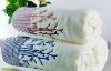 100% cotton jacquard solid towel with satin border