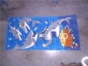 100% cotton printed fish beach towel