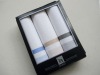 100% cotton printted gift box handkerchieves for men