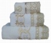 100% cotton promotional towel with lace