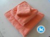 100 cotton satin terry hotel towel set with brick red