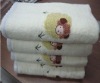 100% cotton solid face towel with embroidery