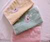 100% cotton solid jacquard face towel with border