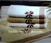 100 cotton solide Dobby bath towel with embroidery