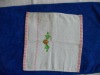 100% cotton velvet embroidery satin towel
