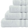 100%cotton white bath towel with border