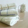 100% cotton yarn dyed bath/face towel with strips