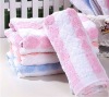 100% cotton yarn dyed hand towel with jacquard