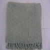 100% polyester comfortable knitted throw