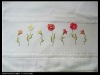 1005 Cotton Solid Dobby Towel with embroidery