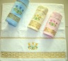 16S JACQUARD VELVET BATH TOWEL WITH EMBROIDERY
