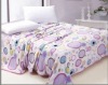 2 ply Polyeter blanket with flowers