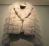 2011 new item White Mink fur coat