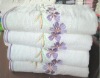21S JACQUARD VELVET BATH TOWEL WITH EMBROIDERY