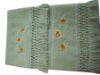 21S Jacquard Velvet embroidery towel with lace