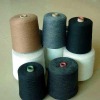 21s polyester spun yarn black recycle