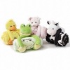 75*100cm plush stuffed folded blanket with animal toy for baby