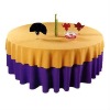 90" round jacquard tablecloth for wedding