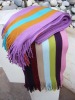 Acrylic knitted throw blanket bedding home textiles