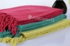 Acrylic woven blanket throw home textiles bedding