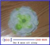 Beautiful green/white flower hair clip with feathers!!!