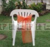 CS0005 Orange organza chair cover sashes