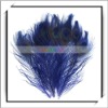 Cheap! 10pcs Blue Dyed Peacock Feather