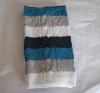 Chunky cable strip scarf