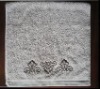 Cotton Velour Bath Towel with Embroidery
