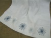 Cotton bath towel with embroidery