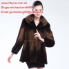 Courtlike mink fur coat