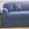 Denim 100% cotton sofa cover-5