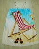 Fashion beach towel skirt with shoulder straps