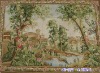 Hand-woven Silk and Wool Aubusson Tapestry Carpet