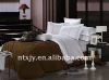 Hotel bedding set-white cotton jacquard