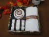 Latest 100% cotton towel cake gifts set(WBC-047)