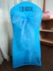 Logo Printed Chair Cover for Company Brand in Turquoise color