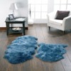 Luxury long wool sheepskin rugs