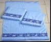 Microfiber Terry Cotton Velvet Bath Towel with Embroidery