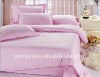 Pink Color Cotton Hotel Bedding Set