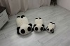 Plush laying panda pillow