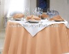 Polyester Gold Table Linen /plain fabric table overlay